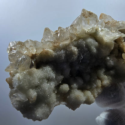 Spécimen rare de calcite UV, mine Valentine Pocket, Goboboseb, Namibie, 88 x 44 x 29 mm 