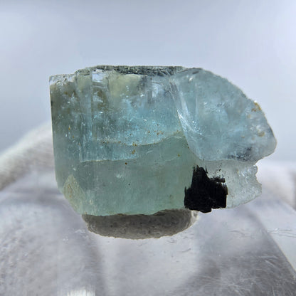Aigue-marine Setlene, opale hyalite, tourmaline Schörl stade Erongo, Namibie 17*10*11mm 