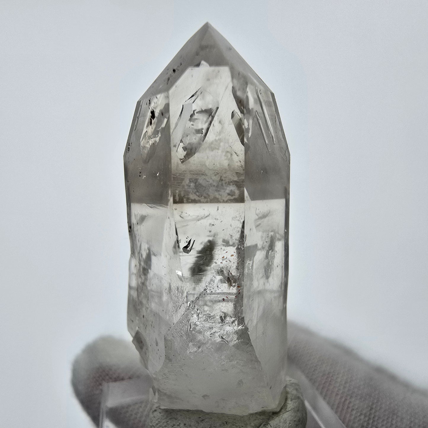 Enhydro Phantom Rauchquarz Zepter Spitze 1x Blase Goboboseb, Namibia 46*22*20mm