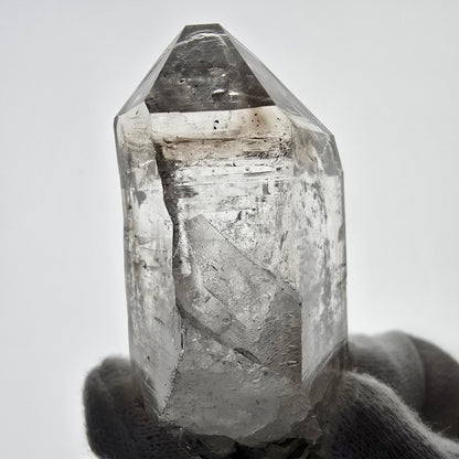 Enhydro Skeleton Smoky Quartz DT Scepter, 1x Bubble Valentine Pocket, Namibia 65*30*28mm 