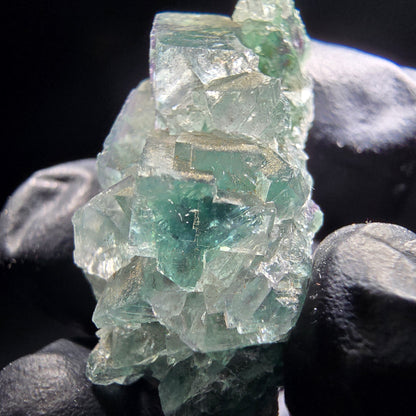 Niveau de cube de fluorite fantôme vert violet Okorusu, collection namibie 35*15*14mm