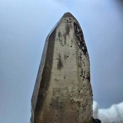 Lemurain Skelett Rauchquarz, Schörl Turmalin, Hyalit Erongo, Namibia 51*38*24mm
