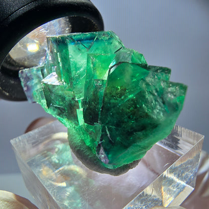 Rare Fluorite Cube Specimen, green purple Okorusu, Namibia 37*21*18mm 
