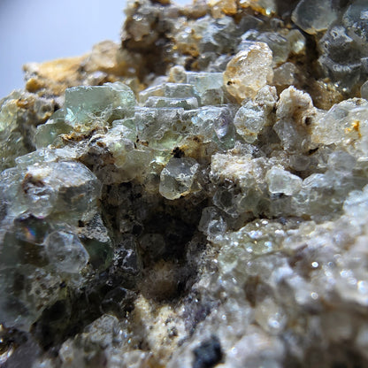 Phantom Fluorit Muskovit Schörl Turmalin Orthoklas Erongo, Namibia 82*60*33mm