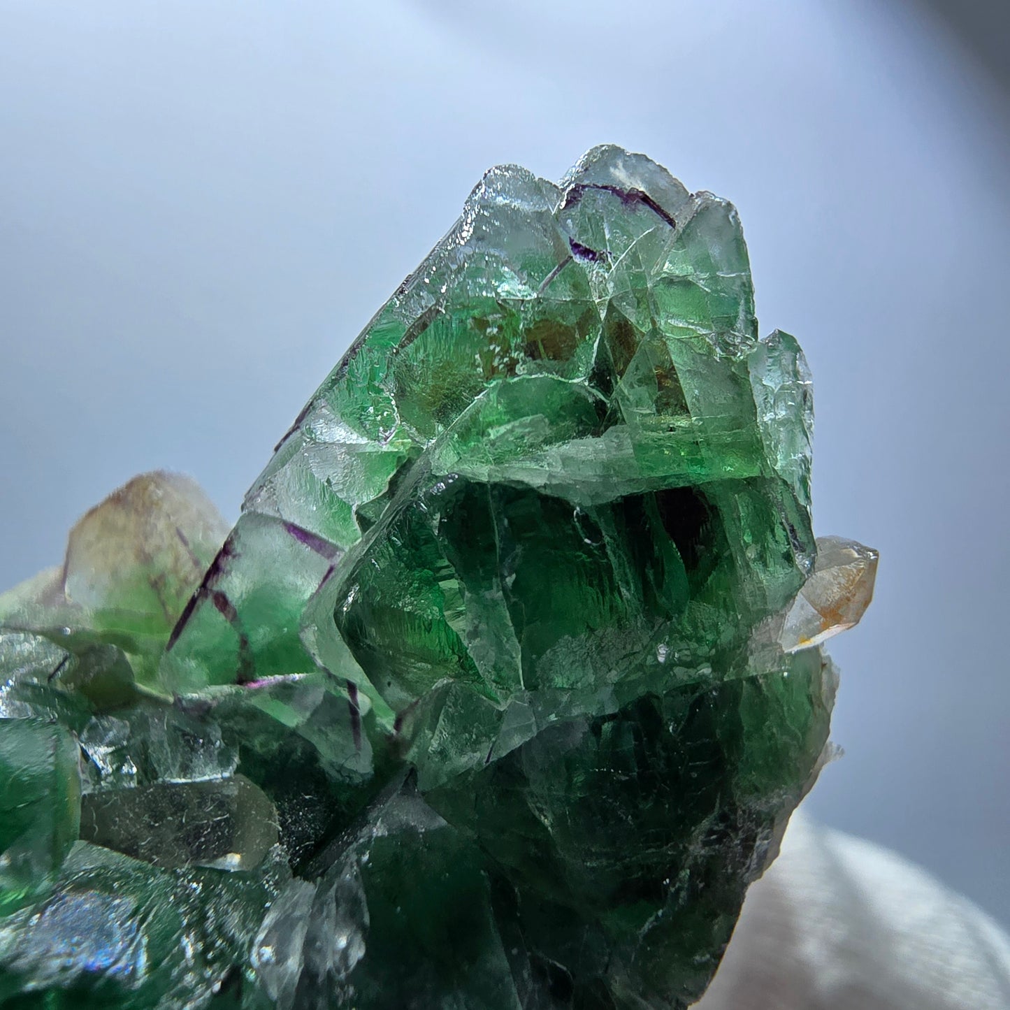 Phantom Fluorit, Rauchquarz, Muskovit, Schörl Turmalin Erongo Namibia 62*34*23mm