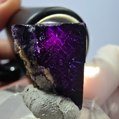 Phantom Fluorit Würfel Stufe grün lila zonal 11:11 Angel Pocket, Namibia 19*19*18mm