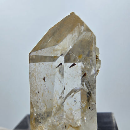 Quartz fantôme Harlequin clair, mine Point Streep, Goboboseb, Namibie, 30 x 14 x 14 mm 