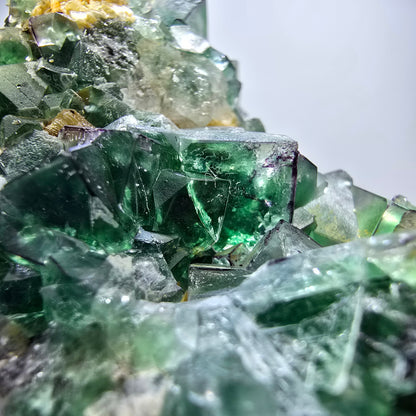 Phantom fluorite zonal, muscovite stage Erongo, Namibia 72*50*40mm 