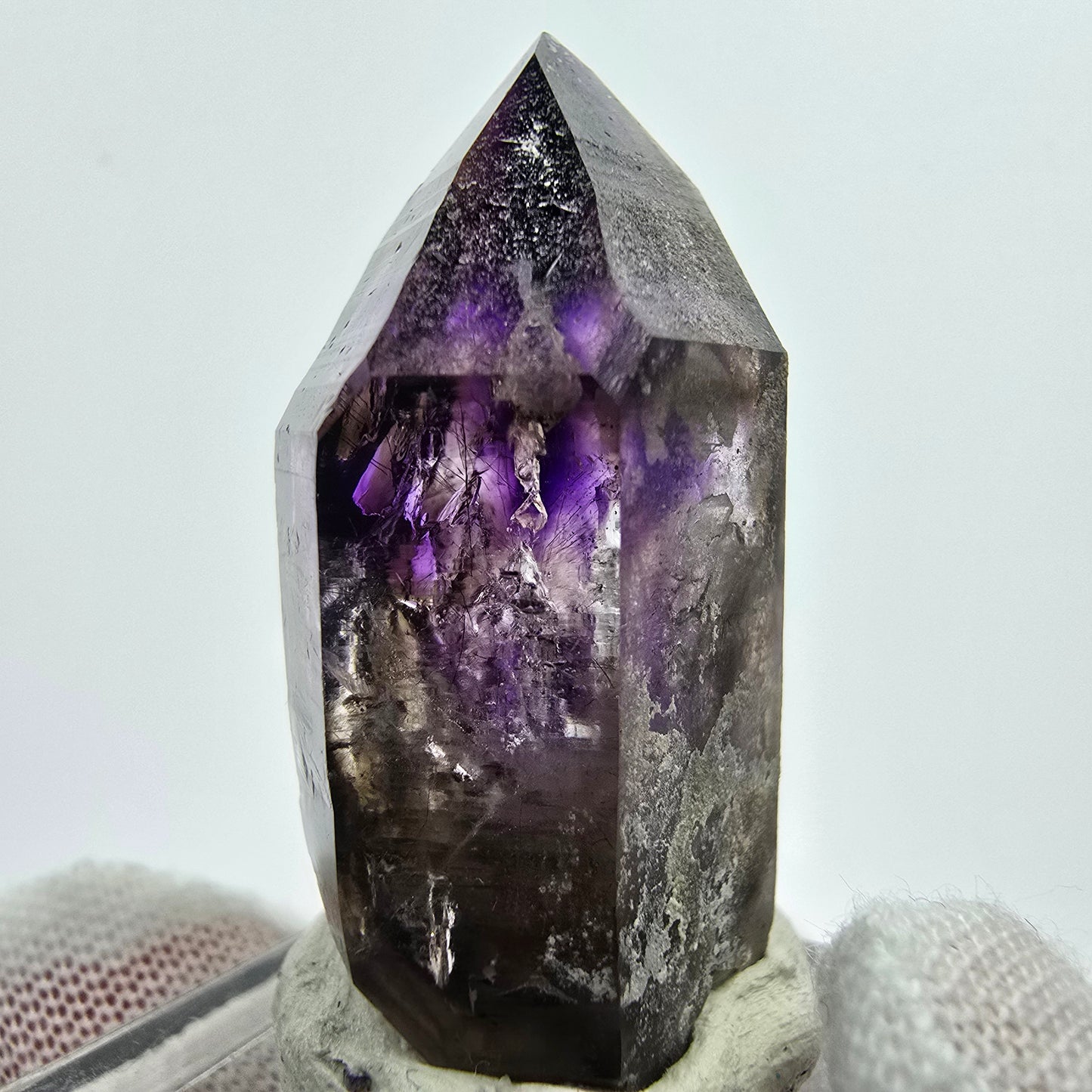 Phantom Amethyst Kristall lila Goboboseb, Namibia 38*20*14mm Mineraliensammlung