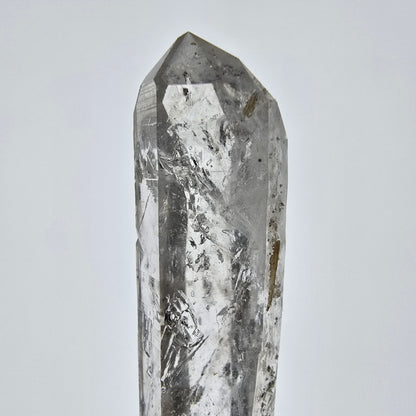 Enhydro Skeleton Smoky Quartz DT Scepter, 2x Bubble Valentine Pocket, Namibia 57*13*12mm 