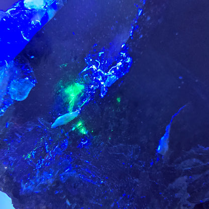 Cube de fluorite fantôme, quartz fumé et hyalite, spécimen d'Erongo, Namibie, 61 x 46 x 37 mm 