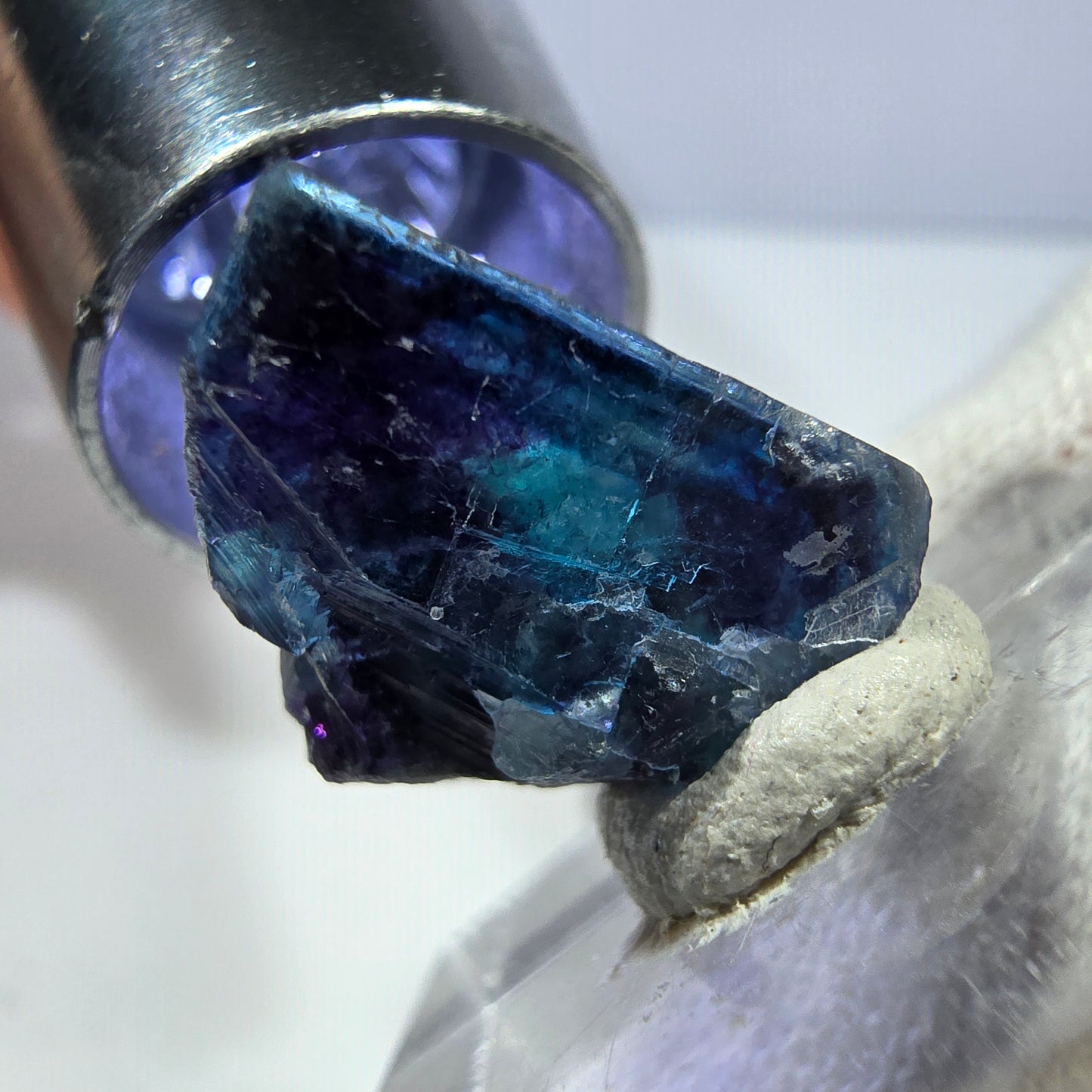 Phantom Fluorit Würfel Stufe, zonal - Neuer Fund! Okorusu, Namibia 21*19*15mm