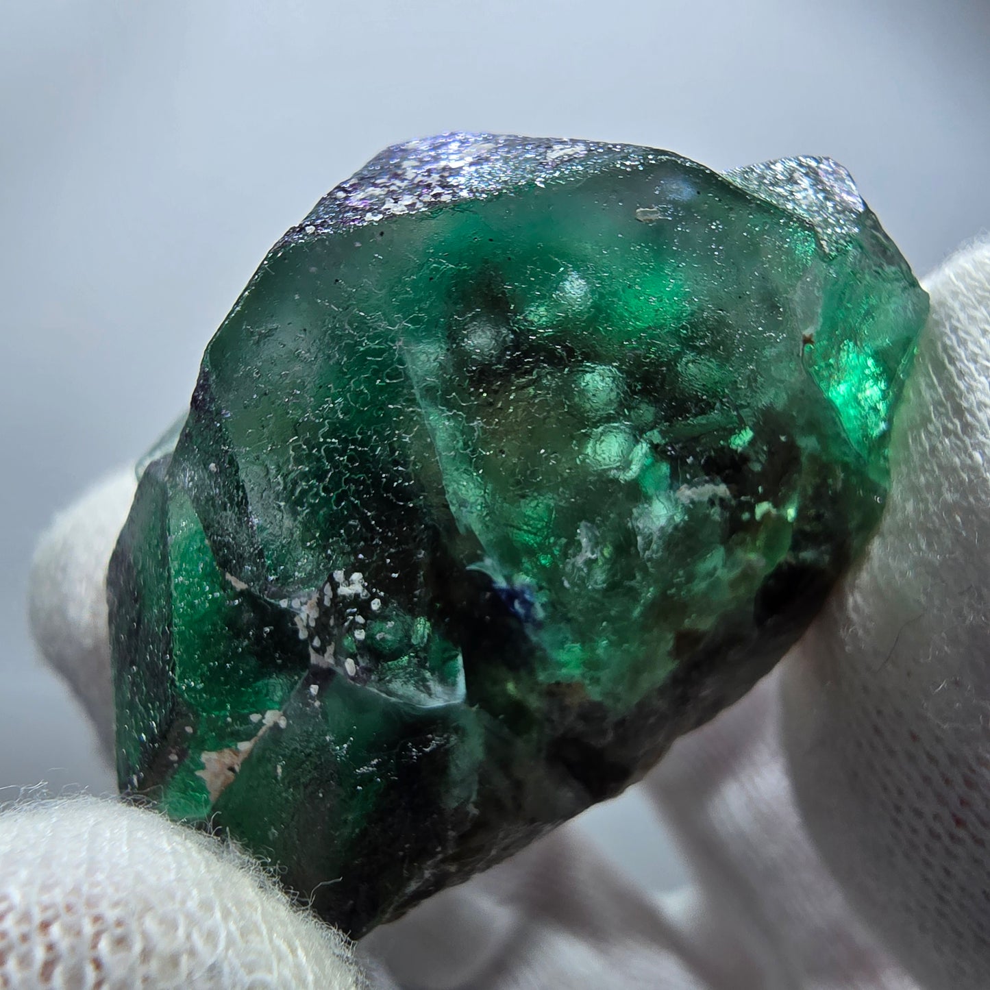 Klare Phantom Fluorit Würfel, Schörl Turmalin Stufe Erongo, Namibia 44*37*32mm