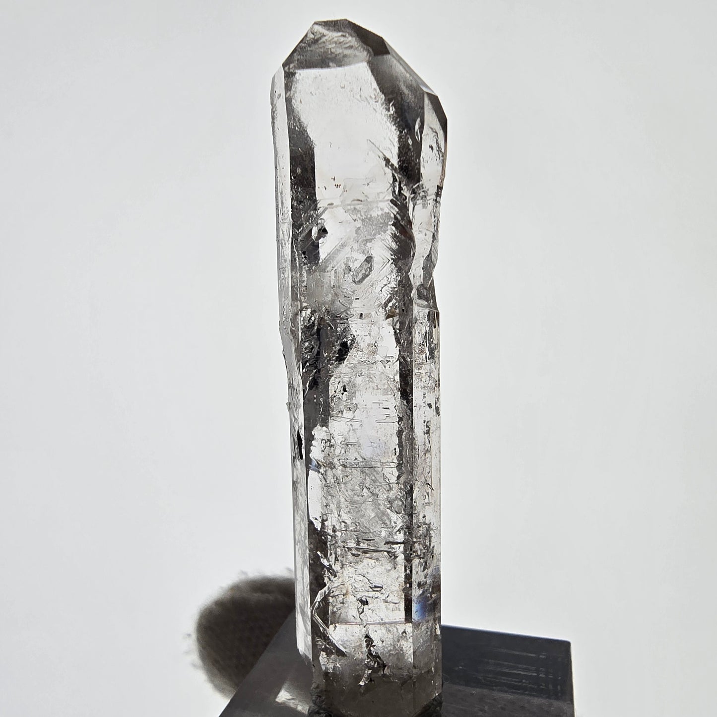 Sceptre squelette en quartz fumé Enhydro, 1 pochette bulle Saint-Valentin, Namibie 56 x 14 x 9 mm 