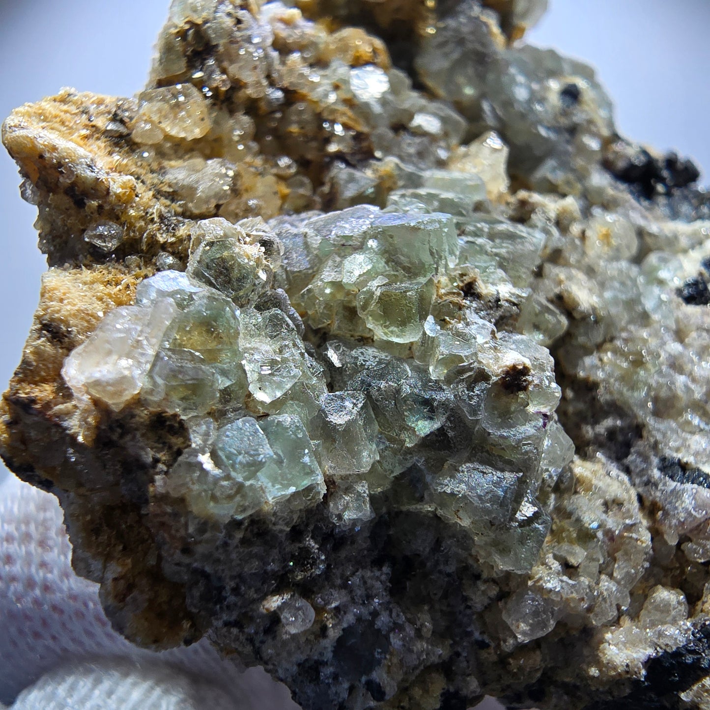 Phantom Fluorit Muskovit Schörl Turmalin Orthoklas Erongo, Namibia 82*60*33mm