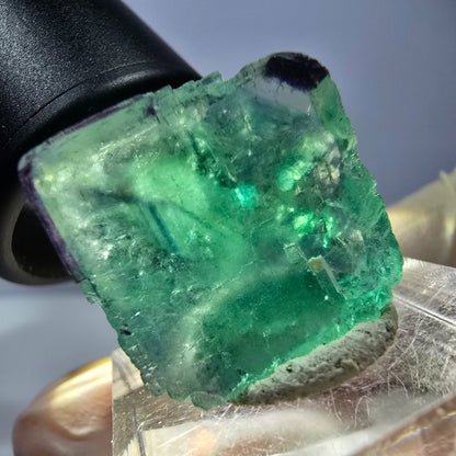 Phantom Fluorit Würfel parkettiert, grün lila Okorusu, Namibia 20*21*19mm