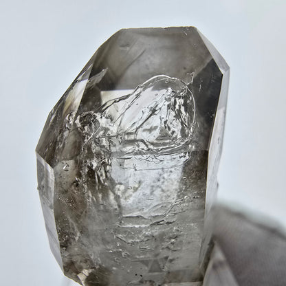 Enhydro Phantom Smoky Quartz Sceptre Tip 1x Bubble Goboboseb, Namibie 37*21*17mm 
