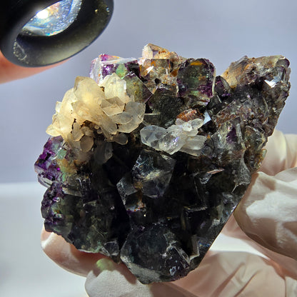 Cubes de fluorite fantôme transparente, spécimen de quartz, Okorusu zonal, Namibie, 58 x 48 x 44 mm 