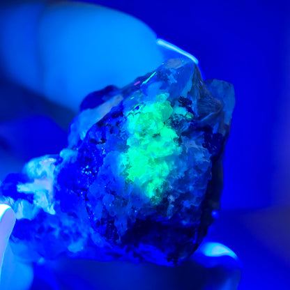 Cubes de fluorite fantôme, muscovite, quartz fumé, hyalite, Erongo, Namibie, 20 x 17 x 16 mm 