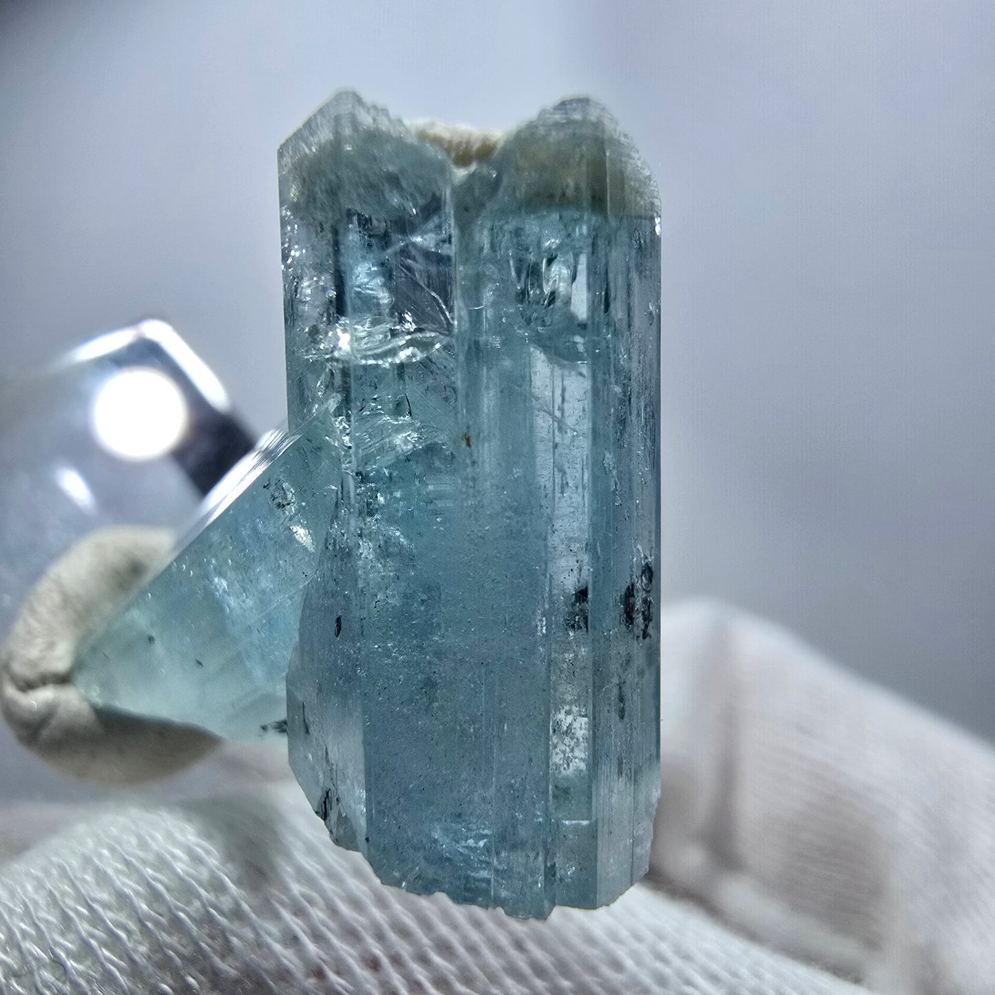 Seltener Aquamarin X mit Orthoklas, Schörl Turmalin Erongo, Namibia 30*21*10mm
