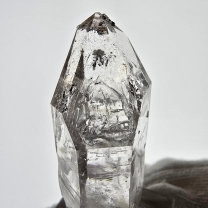Sceptre squelette en quartz fumé Enhydro, 1 pochette bulle Saint-Valentin, Namibie 48 x 21 x 15 mm 