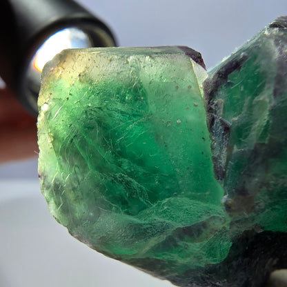 Phantom Fluorit Würfel Stufe, hexagonal grün lila Erongo, Namibia 62*41*32mm