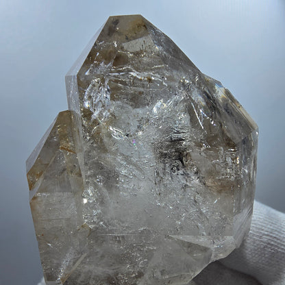Sceptre DT Enhydro Squelette Quartz Fumé 1x Gobobos de Poche Bulle Valentine. Namibie 88 x 51 x 27 mm 
