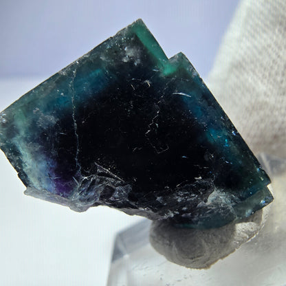 Phantom Fluorite Cube Specimen, Zonal - New Find! Okorusu, Namibia 28*18*18mm 