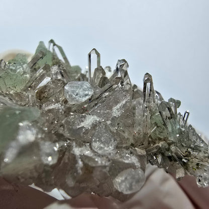 Starburst Quartz, Prehnite, Analcim, Calcite Streep Mine, Gobo., Namibia 51*36*20mm 