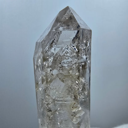 Enhydro Phantom Smoky Quartz, 2x Bubble (large) Valentine Pocket Goboboseb Namibia 66*20*20mm 