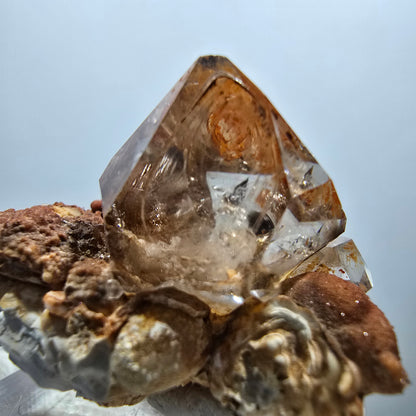 Clear Phantom Smoky Quartz Scepter Cluster Goboboseb, Namibia 30*25*20mm 