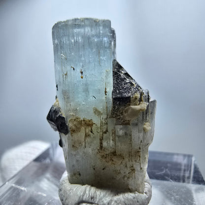Seltener Aquamarin X mit Schörl Turmalin Erongo, Namibia 22*14*9mm