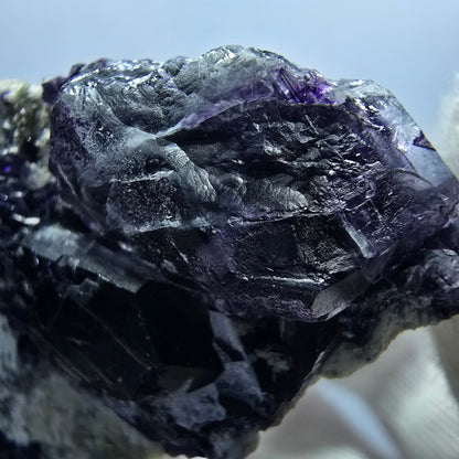 Cube de fluorite fantôme, spécimen d'orthose, Erongo, Namibie, 52 x 41 x 30 mm 