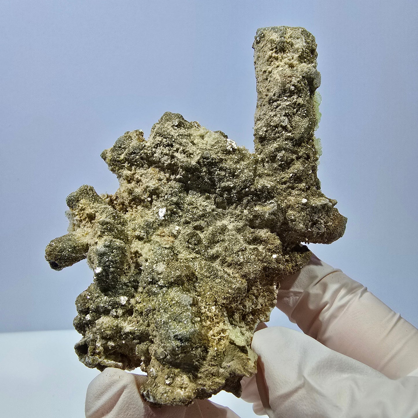 Hyalit Opal, Schörl Turmalin, Orthoklas Muskovit Stufe Erongo, Namibia 90*73*52mm