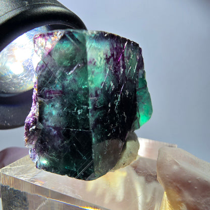 Rare Fluorite Cube Specimen, green purple Okorusu, Namibia 30*22*16mm 
