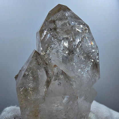 Sceptre DT Enhydro Squelette Quartz Fumé 1x Gobobos de Poche Bulle Valentine. Namibie 88 x 51 x 27 mm 