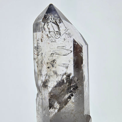 Enhydro Skeleton Smoky Quartz DT Scepter, Large Bubble Valentine Pocket, Namibia 53*18*17mm 