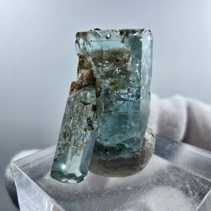 Aigue-marine Setlene, tourmaline Schörl stade Erongo, Namibie 23*12*11mm 