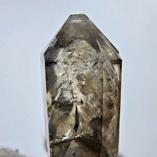 Enhydro Phantom Quartz fumé Point 1x bulle Goboboseb namibie 36*14*11mm Collection 