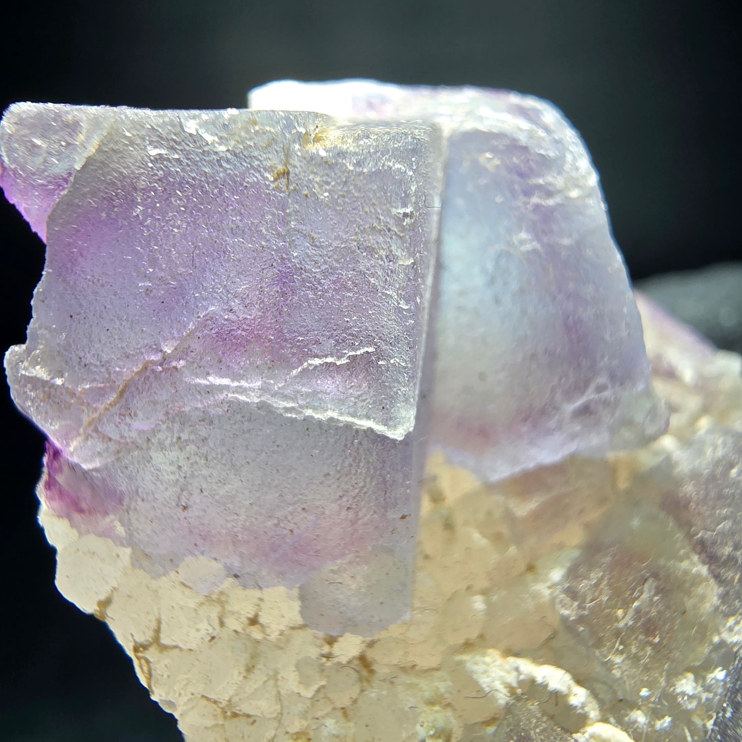 Cube de fluorite fantôme vert violet, spécimen de quartz Omehane, namibie 50*32*24mm