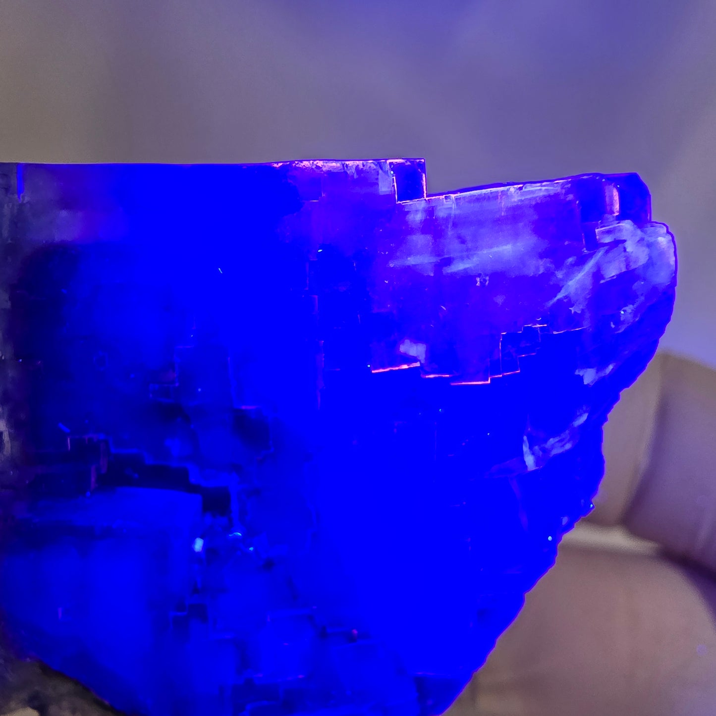 Seltene Fluorit Würfel Stufe, grün lila Okorusu, Namibia 37*34*21mm