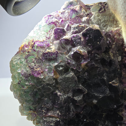 Grands cubes de fluorite vert violet zonal, spécimen d'hyalite Erongo, Namibie 96*67*42mm 