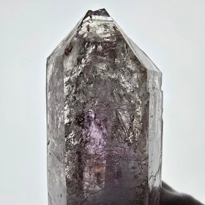 Sceptre d'améthyste squelette Enhydro DT UV Calcite 2x Bubble Valentine Pocket Namibie 99*35*31mm 