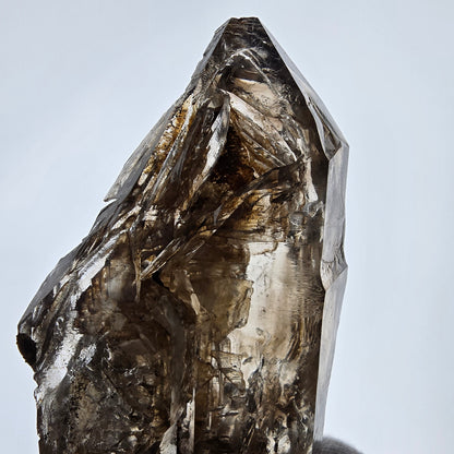 Enhydro Skeleton Smoky Quartz DT Scepter, 1x Bubble Valentine Pocket, Namibia 126*59*39mm 