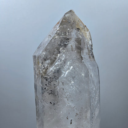 Quartz fumé lémurien Enhydro DT Sceptre Grande bulle Valentine Pocket Gob Namibie 89*37*25mm 