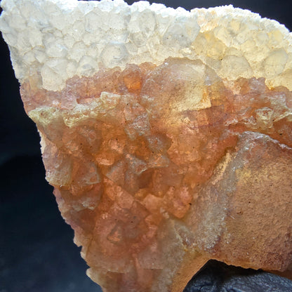 Cube de fluorite fantôme jaune violet, spécimen de quartz Omehane, Namibie 63*45*19mm