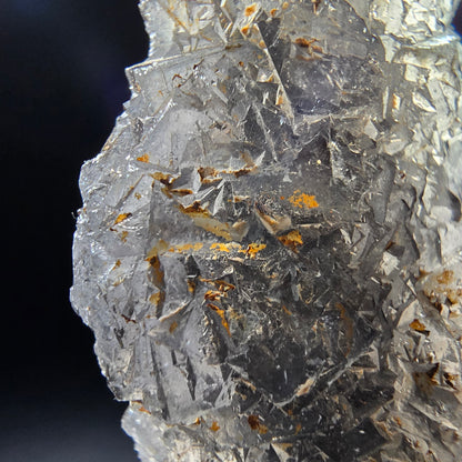 Cube de fluorite fantôme transparent de qualité violet Okorusu, Collection namibie 41*31*14mm