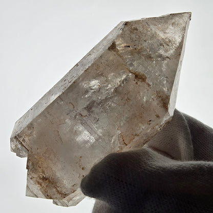 Skeleton Phantom Smoky Quartz DT Scepter, UV Calcite Valentine Pocket, Namibia 95*40*33mm 