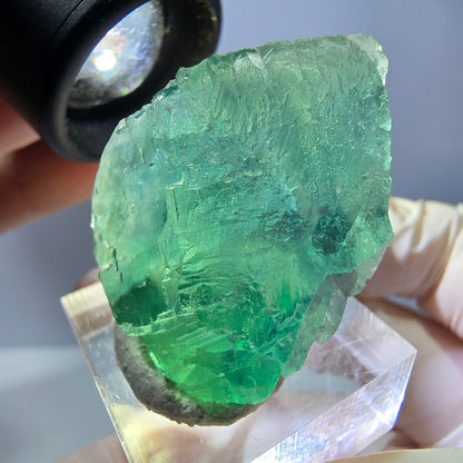 Rare spécimen de cube de fluorite fantôme, vert Okorusu, Namibie 35 x 27 x 20 mm 