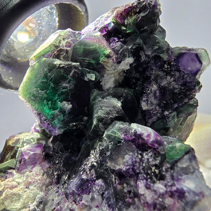 Große Fluorit Würfel Stufe, grün lila zonal Erongo Namibia 105*68*48mm